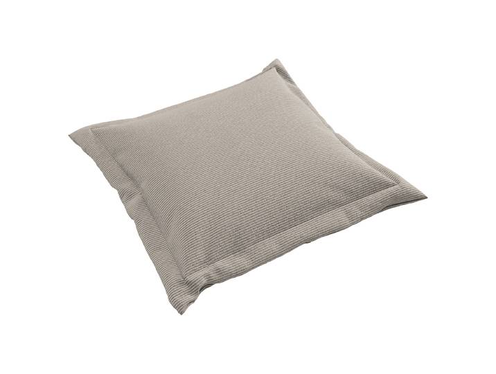 Coussin flottant Gris 75 x 75 x 10cm Velours côtelé fin Feena