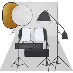 vidaXL Eltonis (300 cm, 210 cm), Hintergrundsystem, Schwarz