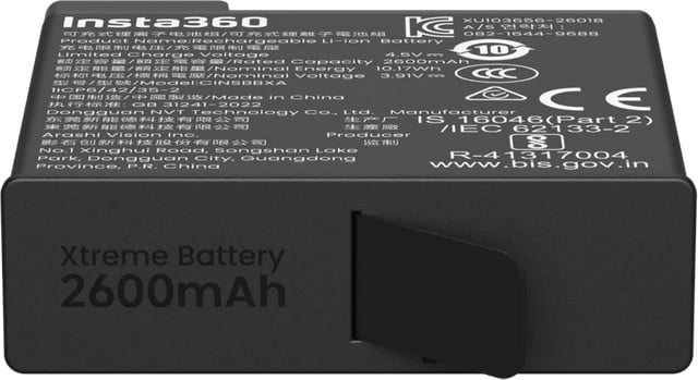 Insta360 X6 Xtreme Batterij