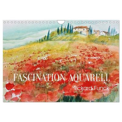 Faszination Aquarell - Eckard Funck (Wandkalender 2027 DIN A4 quer), CALVENDO Monatskalender