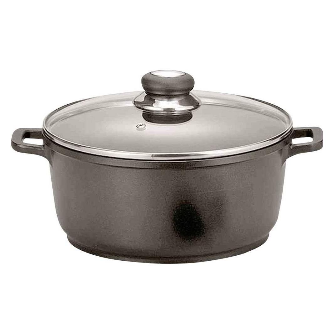 Krüger Fleischtopf Delta 2,1 l Ø20cm Aluguss (Kochtopf, Aluminiumguss, 20 x 9 cm) (22020D)