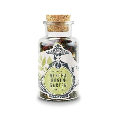 Ankerkraut Sencha Rosengarten Grüntee, Korkenglas