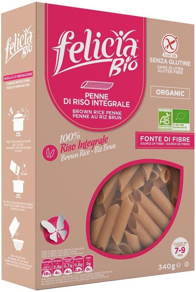 Felicia Bio Penne Rigate Di Riso integral pasta 340 gr