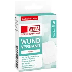 Wepa Wundverband 7.2 x 5cm Steril 5 ST