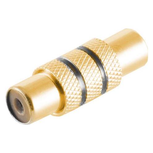 Shiverpeaks -BASIC-S--Adapter, Cinchkupplung auf Cinchkupplung, Metall, vergoldete Kontakte, schwarz (BS57040-MGS)