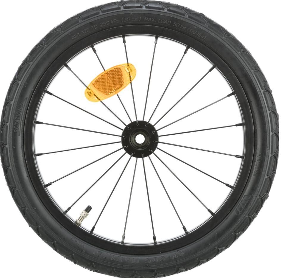 Ersatzrad TRIXIE "Ersatzrad für Fahrrad-Anhänger", schwarz, -, Gummi, Räder, Ersatzrad schwarz -