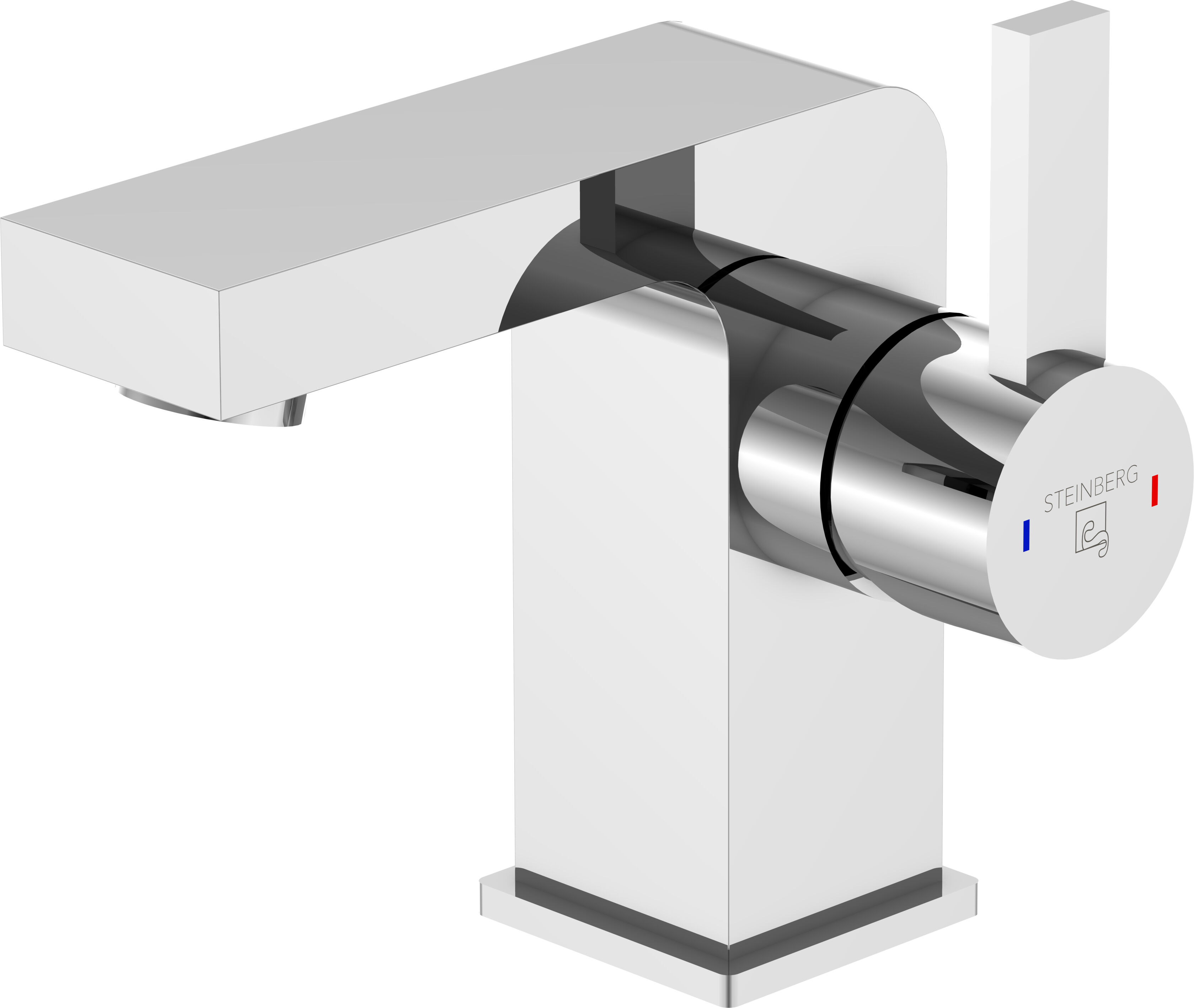 Steinberg Series 120 mitigeur lavabo 1201010 chromé , bec 100 mm, sans garniture de vidange