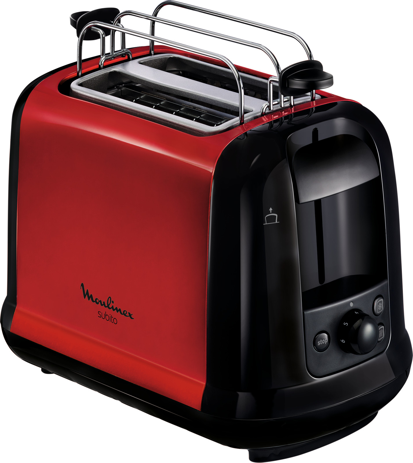 Moulinex LT261D Subito broodrooster met roestvrijstalen behuizing, stopfunctie en ontdooifunctie