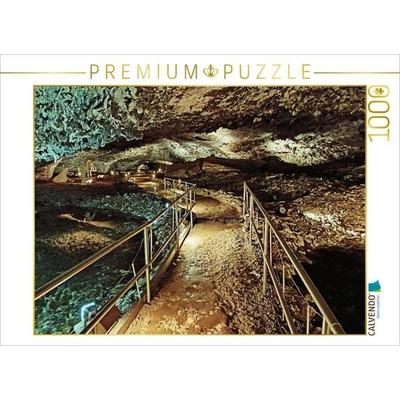 CALVENDO Puzzle Barbarossahöhle - unterirdischer See | 1000 Teile Lege-Größe 64x48cm Foto-Puzzle für glückliche Stunden