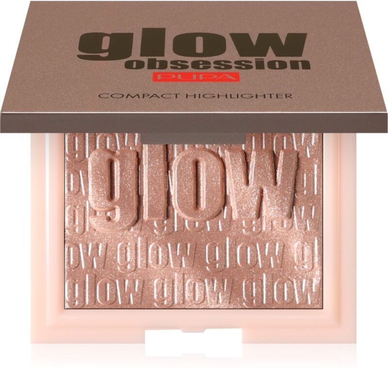 PUPA Milano Glow Obsession professional highlight pressed powder shade 002 - Rose Gold 6 g
