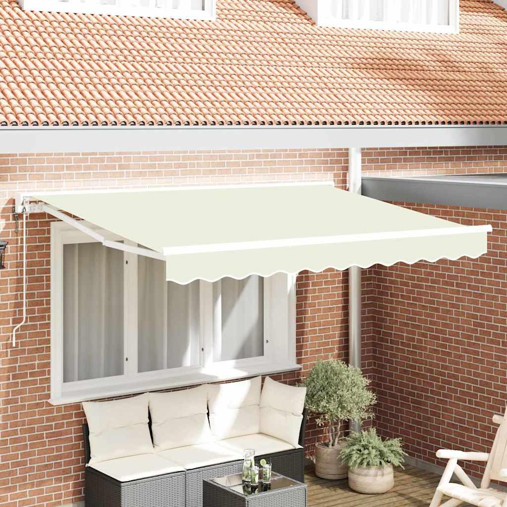 Maison Exclusive - Markisenrahmen Creme 250 x 200 cm Polyester mit PolyurethanBeschichtung