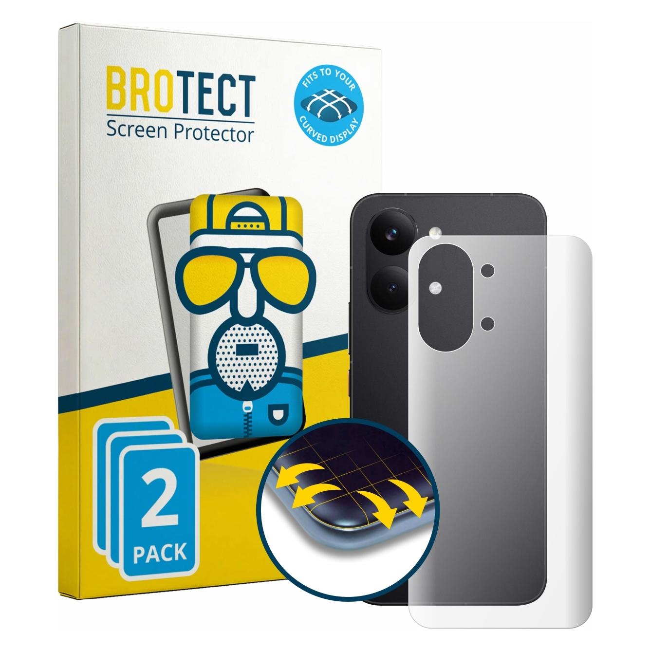Brotect Fullscreen für Xiaomi Poco X8 Pro Max (Rückseite) Schutzfolie Displayschutz Folie Matt E (2 Stk., Xiaomi Poco X8 Pro) (5664156)