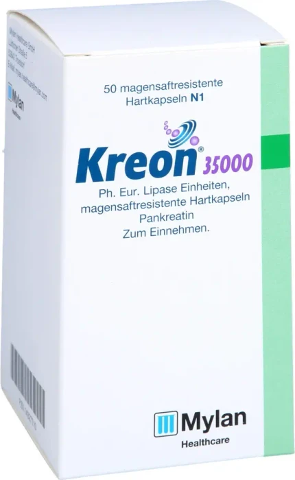 Kreon 35.000 Ph.Eur.Lipase Einheiten msr.Hartkaps. 50 St Magensaftresistente Hartkapseln