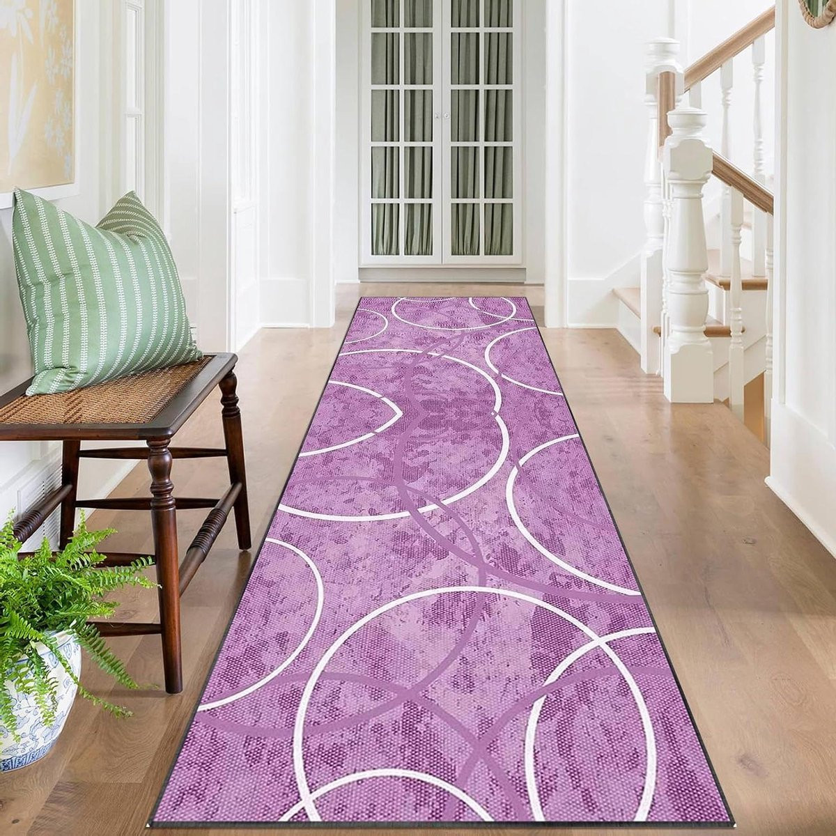 Modern Grijs Entree Loper - Wasbaar Keuken Tapijt met Antislip - 60 x 80 cm