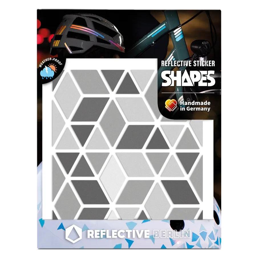 Reflective Berlin Shapes Reflexaufkleber Diamonds Grey Einheitsgrösse (DIAMONDS GREY)