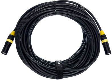 pro snake CAT6E CC Cable 25.0m yellow Schwarz