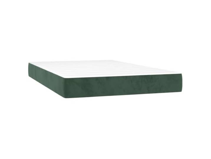 Taschenfederkernmatratze, 120 x 220 x 20 cm, Dunkelgrün Saugfähiger Schaumstoff, weicher Samtstoff, Körperunterstützung, erhöhte Stabilität, Schlafzimmer