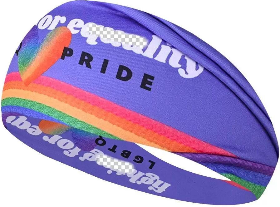 INF Regenbogen Sport Stirnband – Schweißabsorbierend, ideal für Laufen, Yoga & Fitness Violett