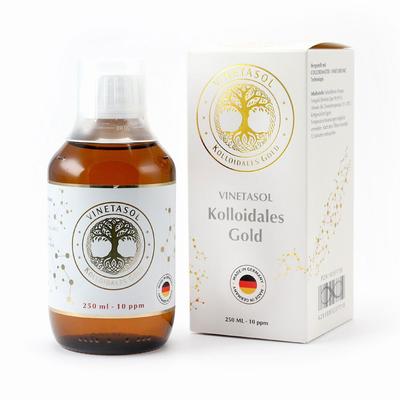 Vinetasol kolloidales Gold 10 ppm 250 ml Flüssigkeit