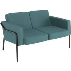 meet 2-Sitzer Sofa »Medso Klassik« Stoff blau, 125x74x51.5 cm