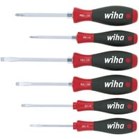 Schraubendreher-Set SoftFinish, 6-teilig schwarz/rot