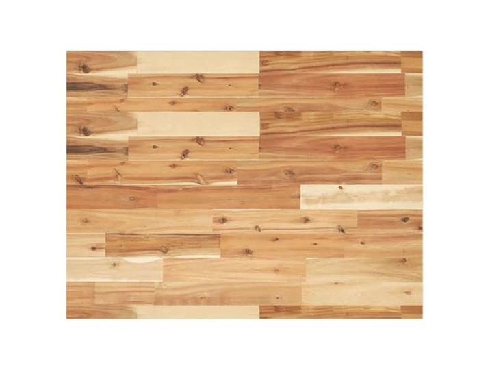 NKOPPFG Tischplatte Rechteckig 100x60x2 cm Massivholz Akazie Robust, Pflegeleicht, Vielseitig für Esstisch, Bistrotisch, Couchtisch