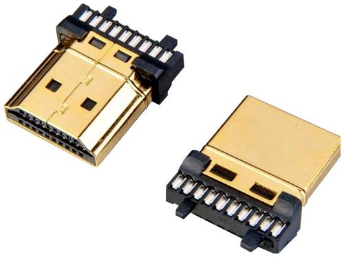 Lyndahl LKHDMICON19 HDMI-Steckverbinder Polzahl: 19 Gold 1St.