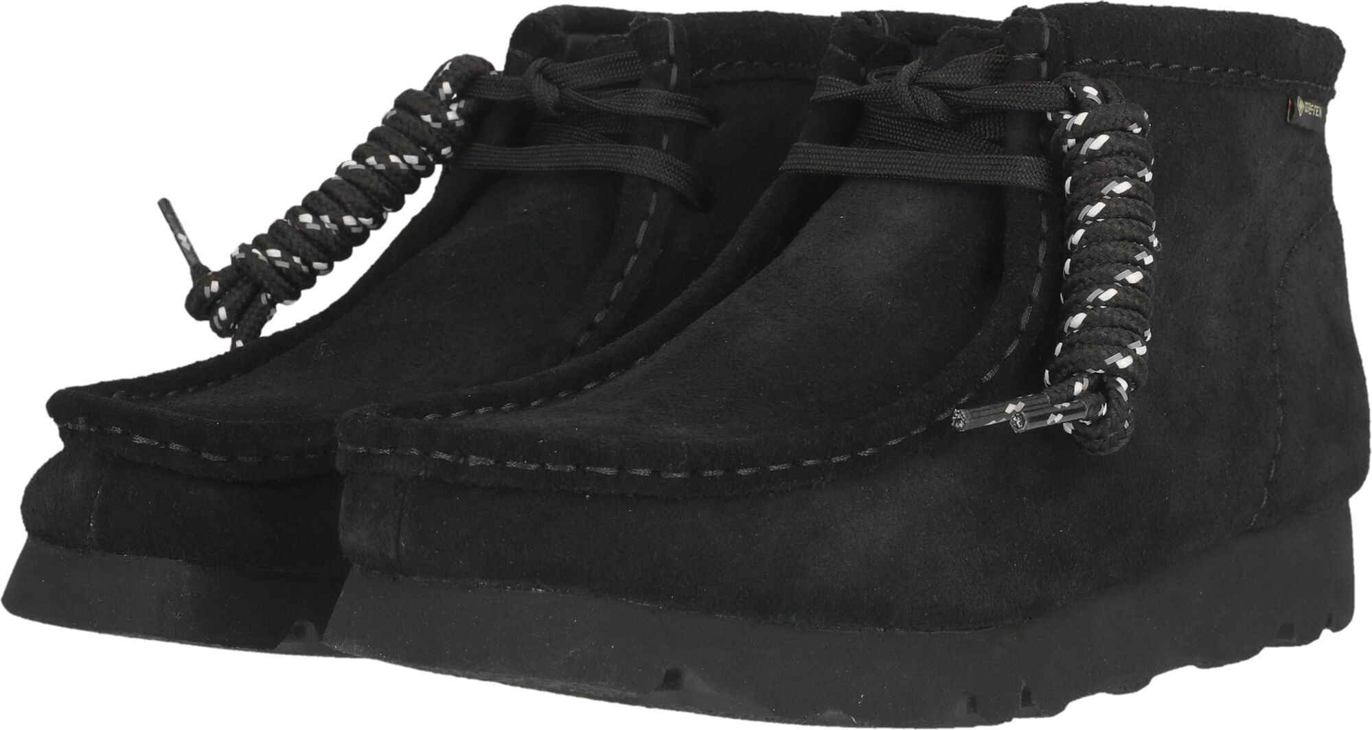 Stiefel CLARKS "WallabeeBT.GTX", Damen, Gr. 37, Kunstfaser, schwarz, Schuhe Stiefel, in allwettertauglicher Qualität