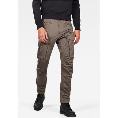 Cargohose G-STAR "Rovic Zip 3D Tapered Pant", Herren, Gr. 29, Länge 32, grau, Web, Obermaterial: 97% Baumwolle, 3% Elasthan, unifarben, normal lang, Hosen Cargohose, Tapered Fit
