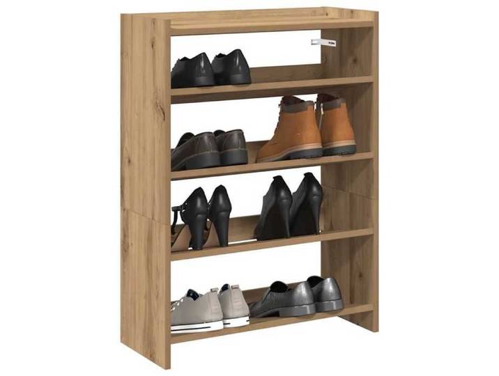 Étagère à chaussures-Meuble à chaussures-Étagère de rangement chêne artisanal bois d'ingénierie 818482