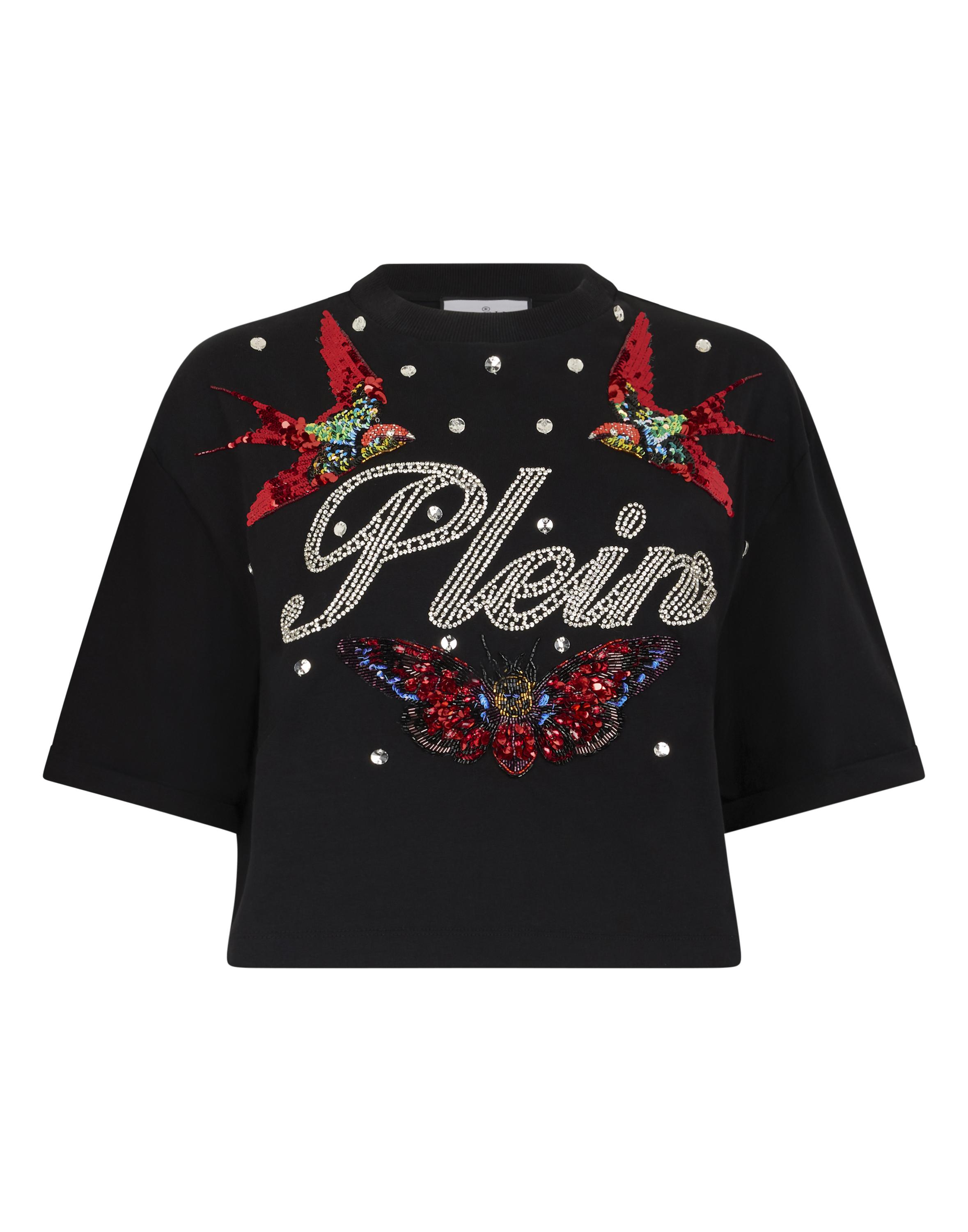 Cropped T-Shirt Tattoo Strass