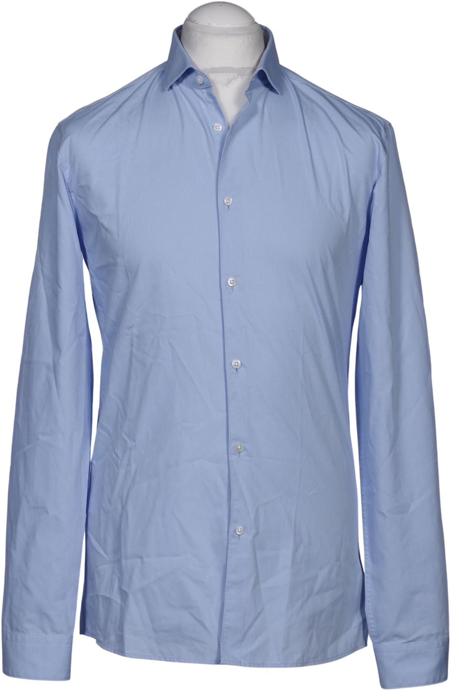 Hugo by Hugo Boss Herren Hemd, Hellblau, Gr. 40, Baumwolle - Second Hand