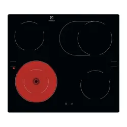LRD64062IK Glaskeramikkochfeld herdgebunden 60cm Bräterzone rahmenlos aufliegend/flächenbündig