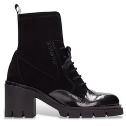Hispanitas für Damen. HI254281 Zurich Rock Lederstiefeletten schwarz (36), 5 bis 8 cm, Reißverschluss, Lässig
