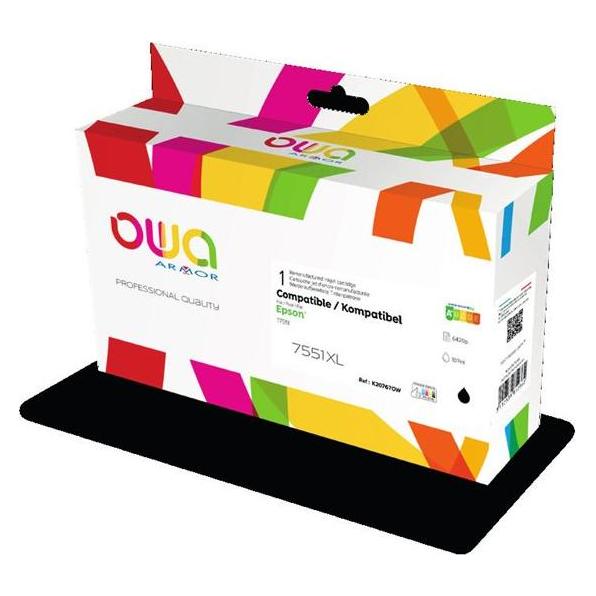 Armor OWA OWA Tinte kompatibel zu EPSON T7551 schwarz (B) (K20767OW)