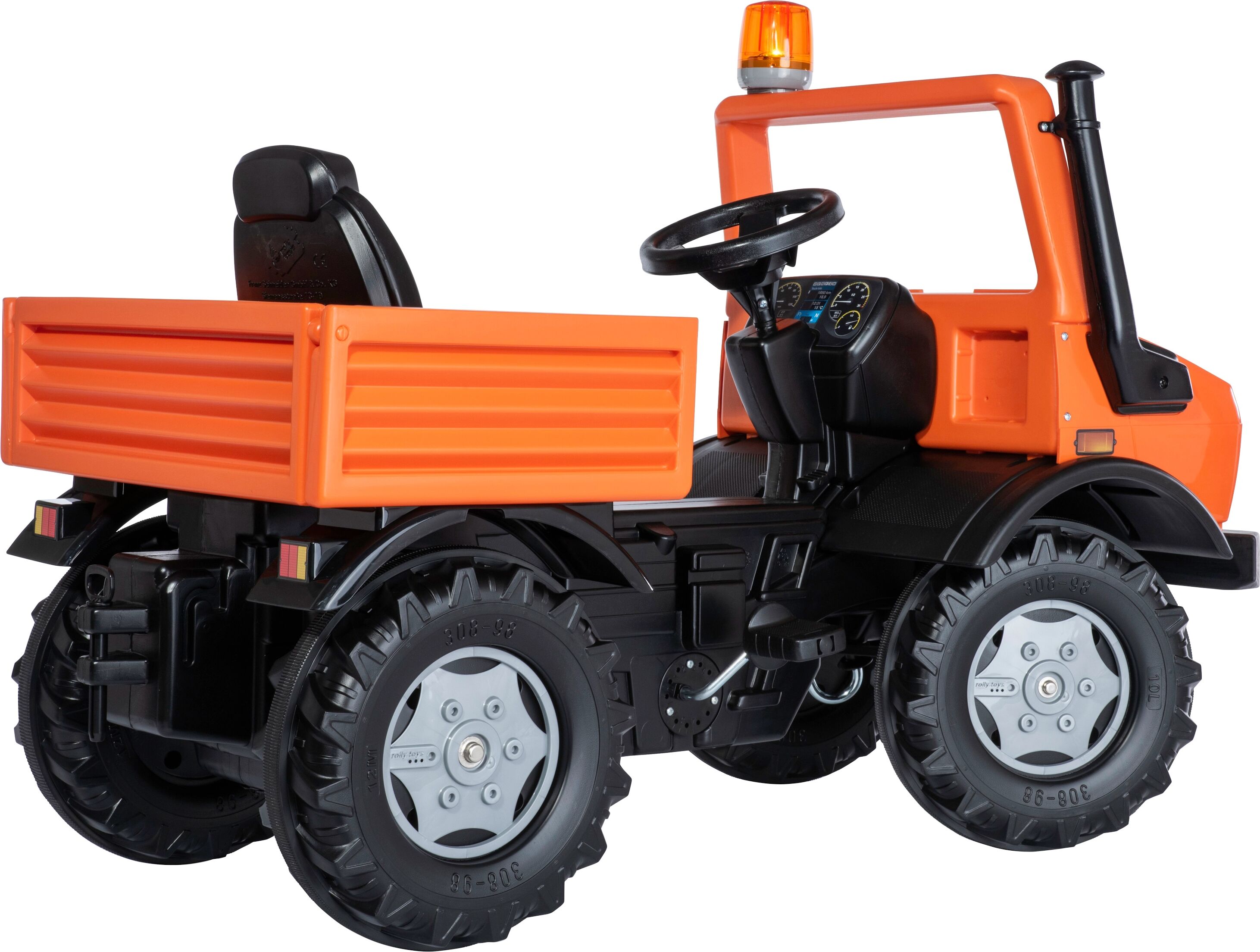 Tretfahrzeug ROLLY TOYS "rollyUnimog Service", orange, Tretfahrzeuge, KinderB:118cm H:81cm T:54cm, Tretfahrzeug, inkl. rollyFlashlight, B:118cm H:81cm T:54cm
