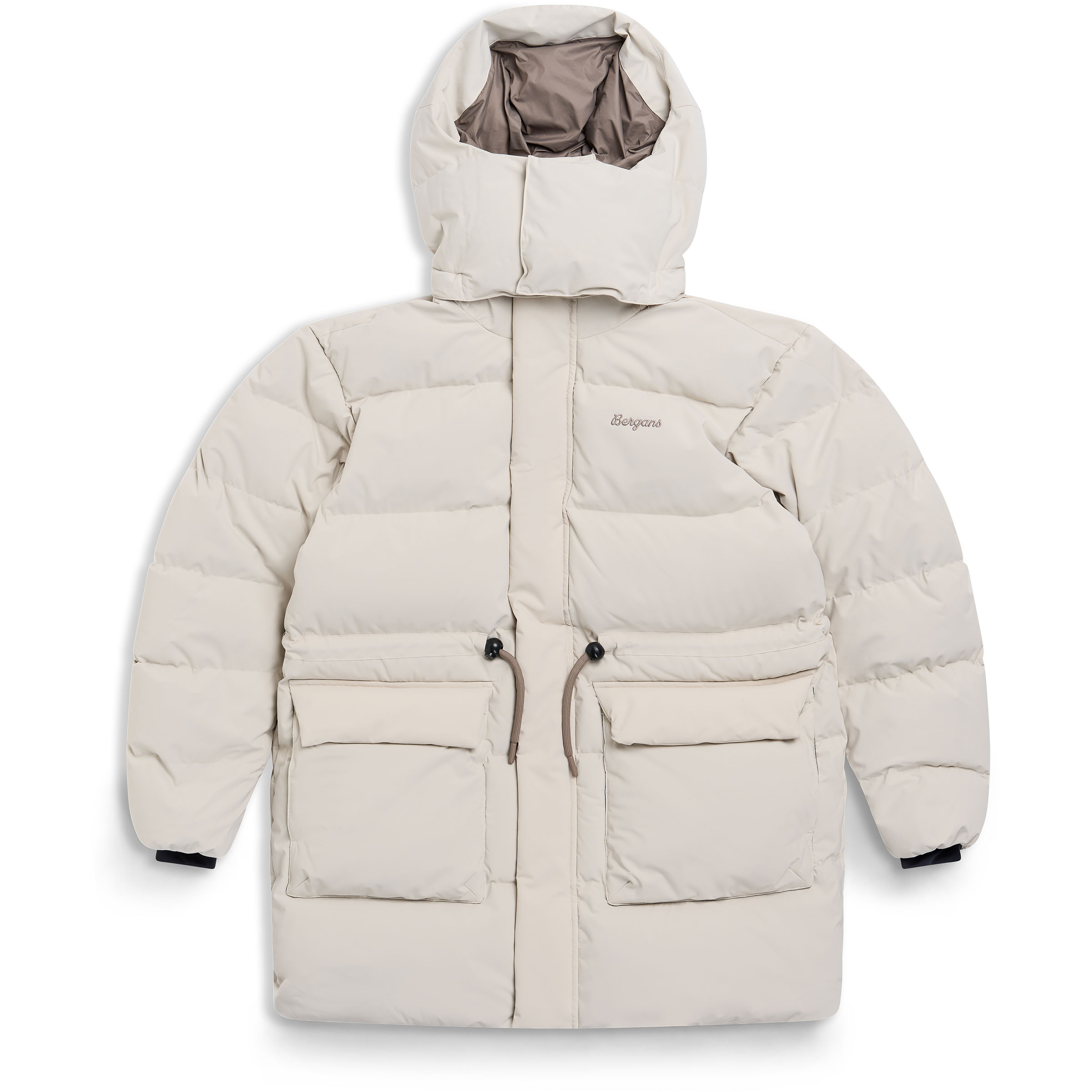 Bergans Dyna Down Parka Damen Winterjacke weiss Größe M Lifestyle Widerstandsfähig Wasserabweisend