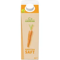 Grünfink Karottensaft mit Zitronensaft verfeinert 8 x 1 l (8 l )