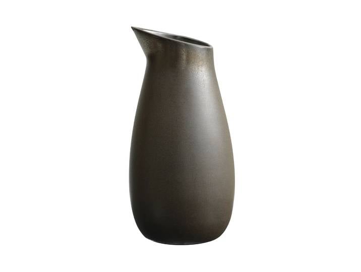 Aida Carafe pour eau Raw grès non émaillé 1,2 l Metallic brown