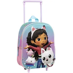 Dollhouse Kinder Trolley Rucksack – 3D Schulrucksack, Reisetasche