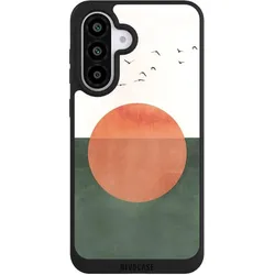 Nivocase Handyhülle für Samsung Galaxy A56 5G Hülle NIVOpure Case Schwarz Sonnenschein Sonnenuntergang (Samsung Galaxy A56 5G), Smartphone Hülle, Schwarz