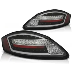 Voll LED Lightbar Rückleuchten passend für Porsche Boxster 987 + Cayman 04-09 Schwarz
