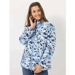 CENTIGRADE Steppjacke Stehkragen 2-Wege-Reißverschluss Allover-Druck
