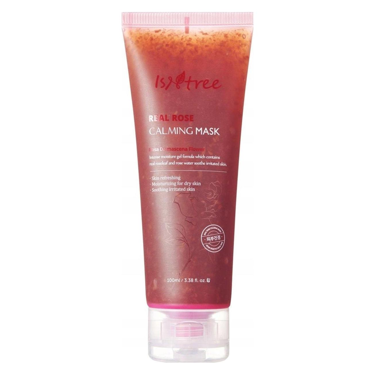 Isntree Real Rose Calming Face Mask 3.38 fl. oz. Moisturizing Nourishing and Soothing with 60% Damask Rose W (100 ml) (8809581076334)