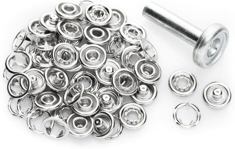 buttinette Jersey-Druckknöpfe, Größe: 9 mm Ø, Inhalt: 15 Stück