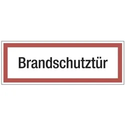 Marahrens Sicherheitskennzeichen »Textschild: Brandschutztür« 29,7 x 0,01 x 10,5 cm rot, 29.7x10.5 cm