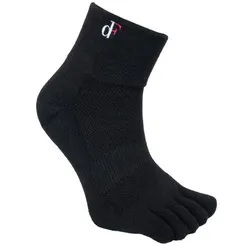 dF Mini Crew Trail Zehensocken - 45-47 - Black