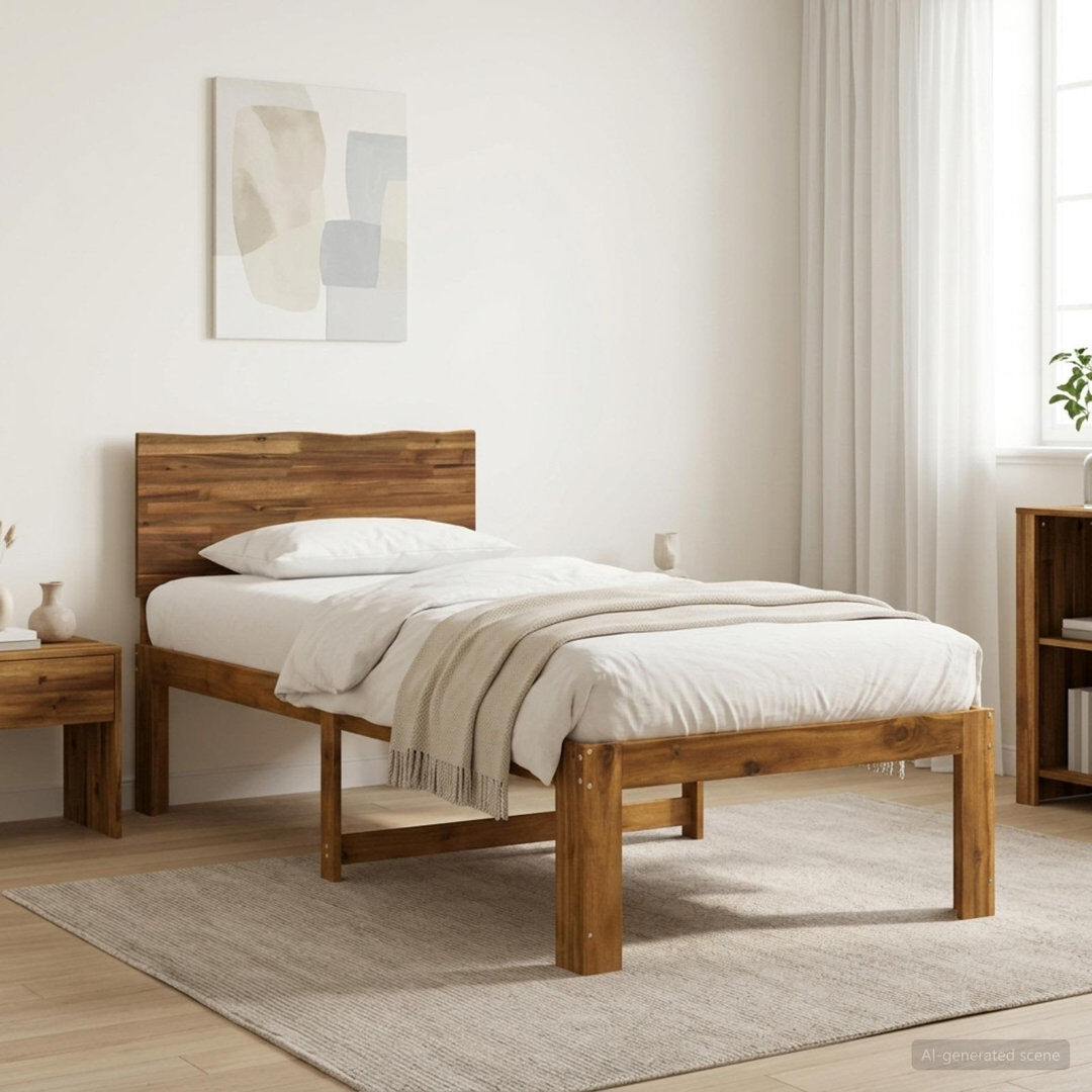 Alpen Home Solid Wood Bed Frame Natural Small Single (2'6)