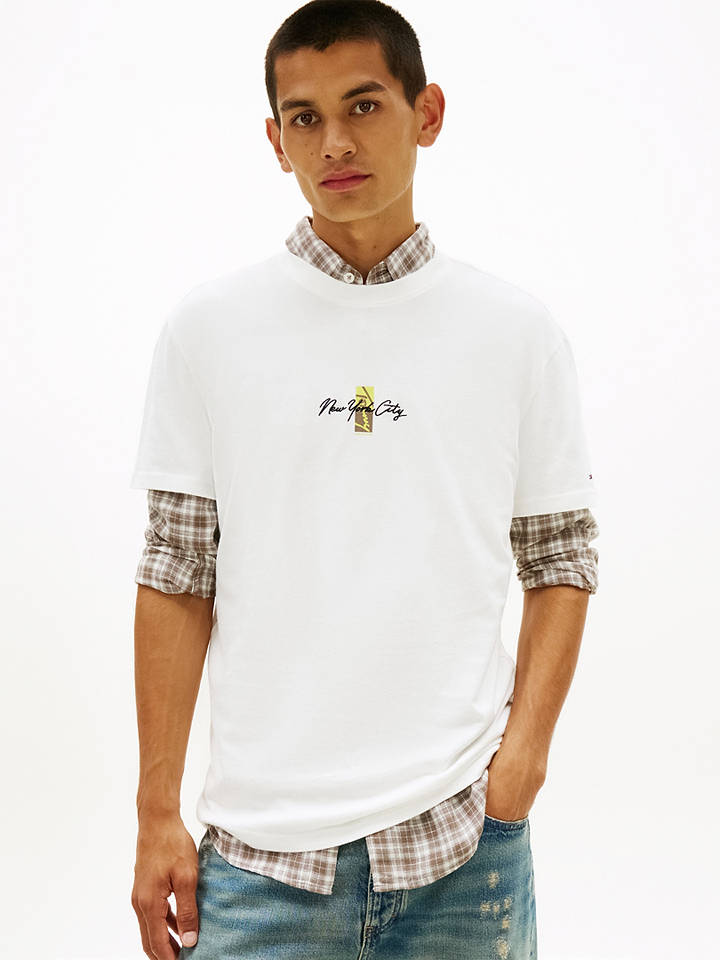 TOMMY JEANS Shirt in Weiß - XXL