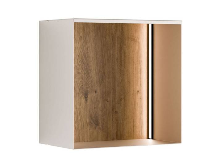 METALLREGAL QUADRO mit LED Beleuchtung